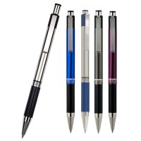 Шариковая ручка F-301А(0,7мм), с корпусом цвета Серый металлик!